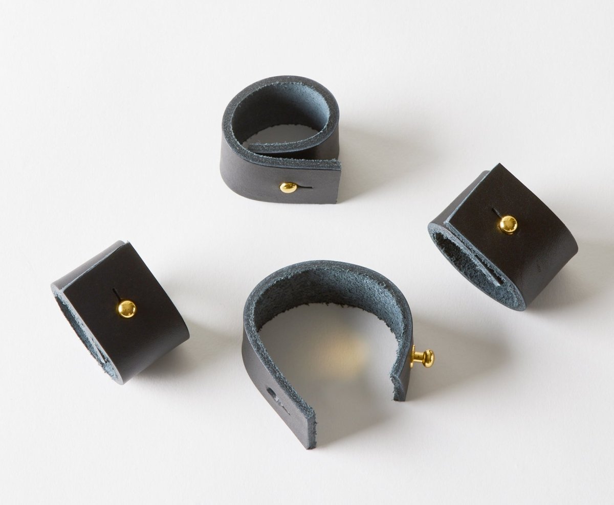 Leather Napkin Rings - set of 4 – celina mancurti