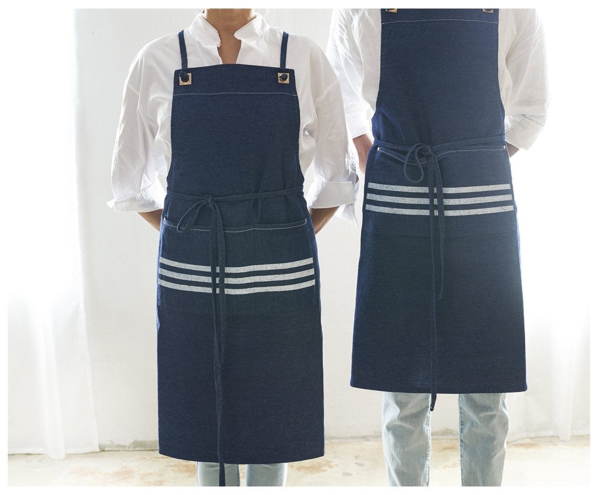 Denim Apron- The Icon - celina mancurti - aprons - -the icon