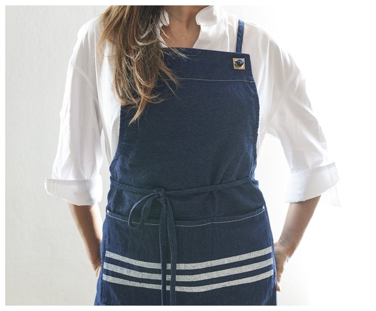 Denim Apron- The Icon - celina mancurti - aprons - -the icon