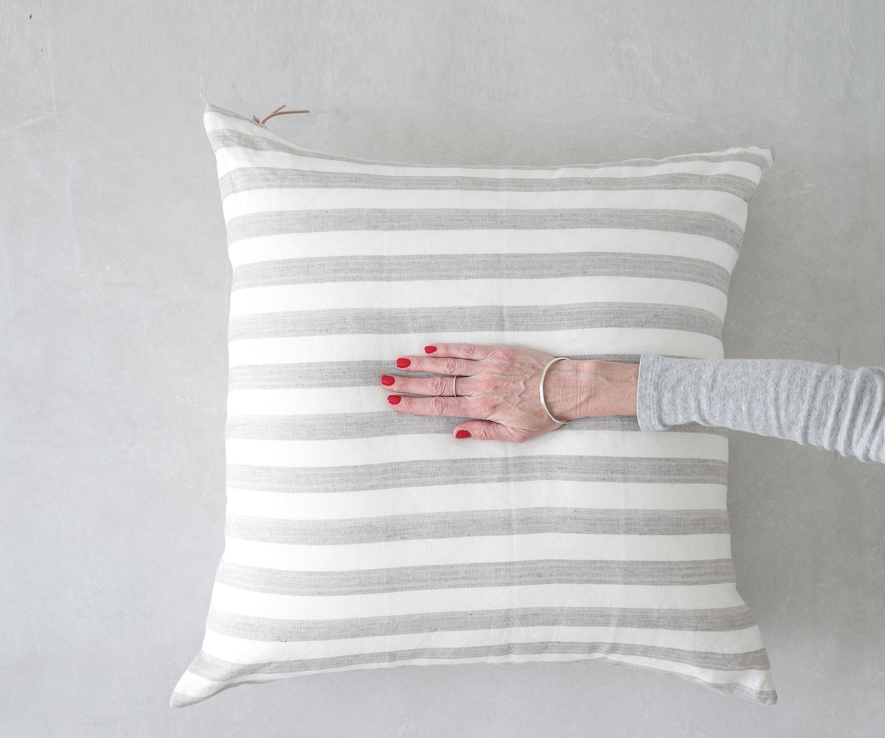 Striped sale floor pillow