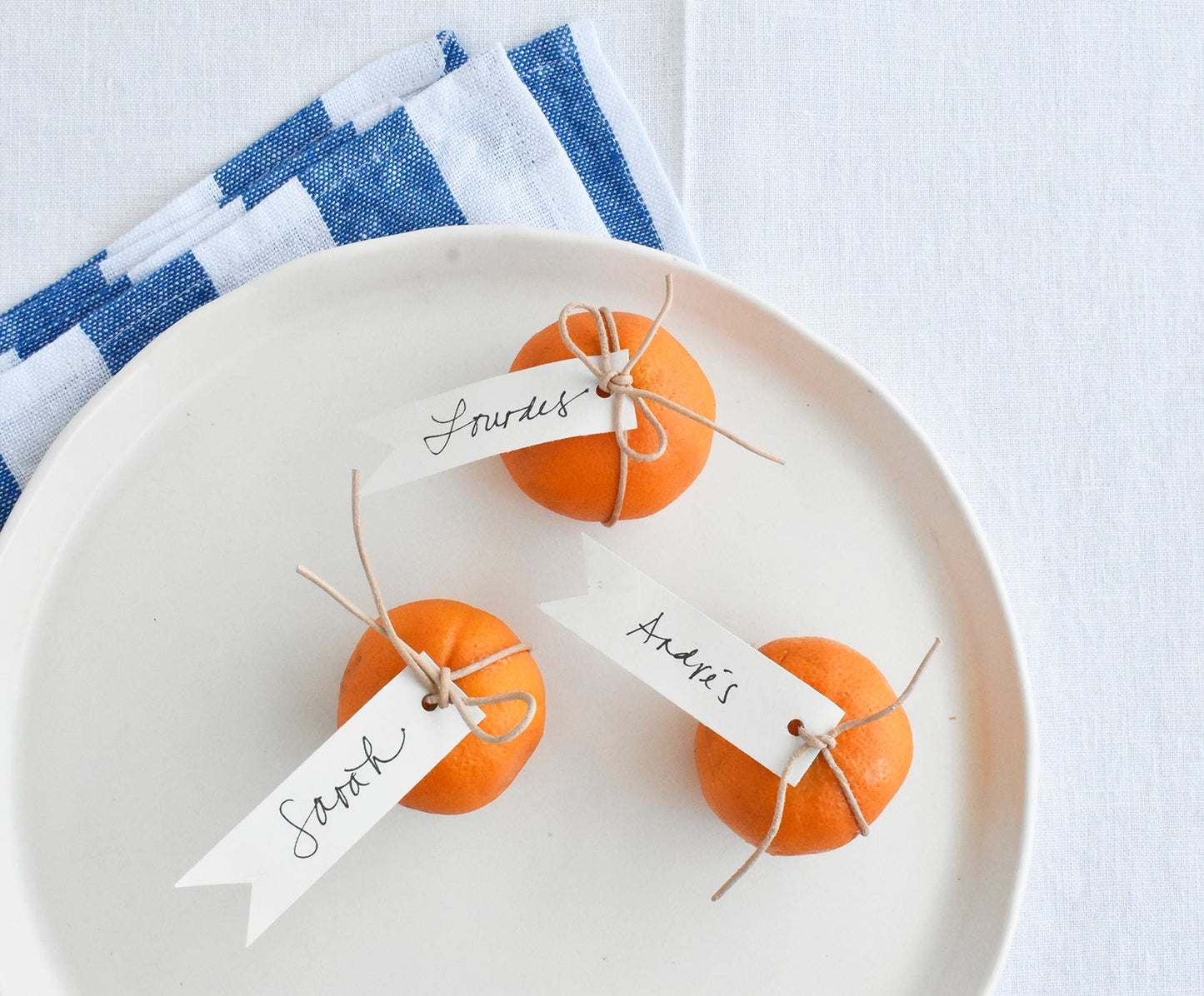 Santorini Linen Napkins - Set of 2