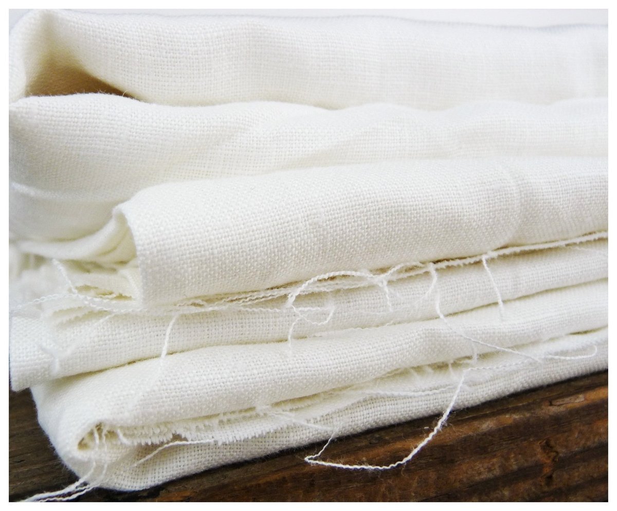 White Solid Terry Cloth Cotton Fabric by the Yard