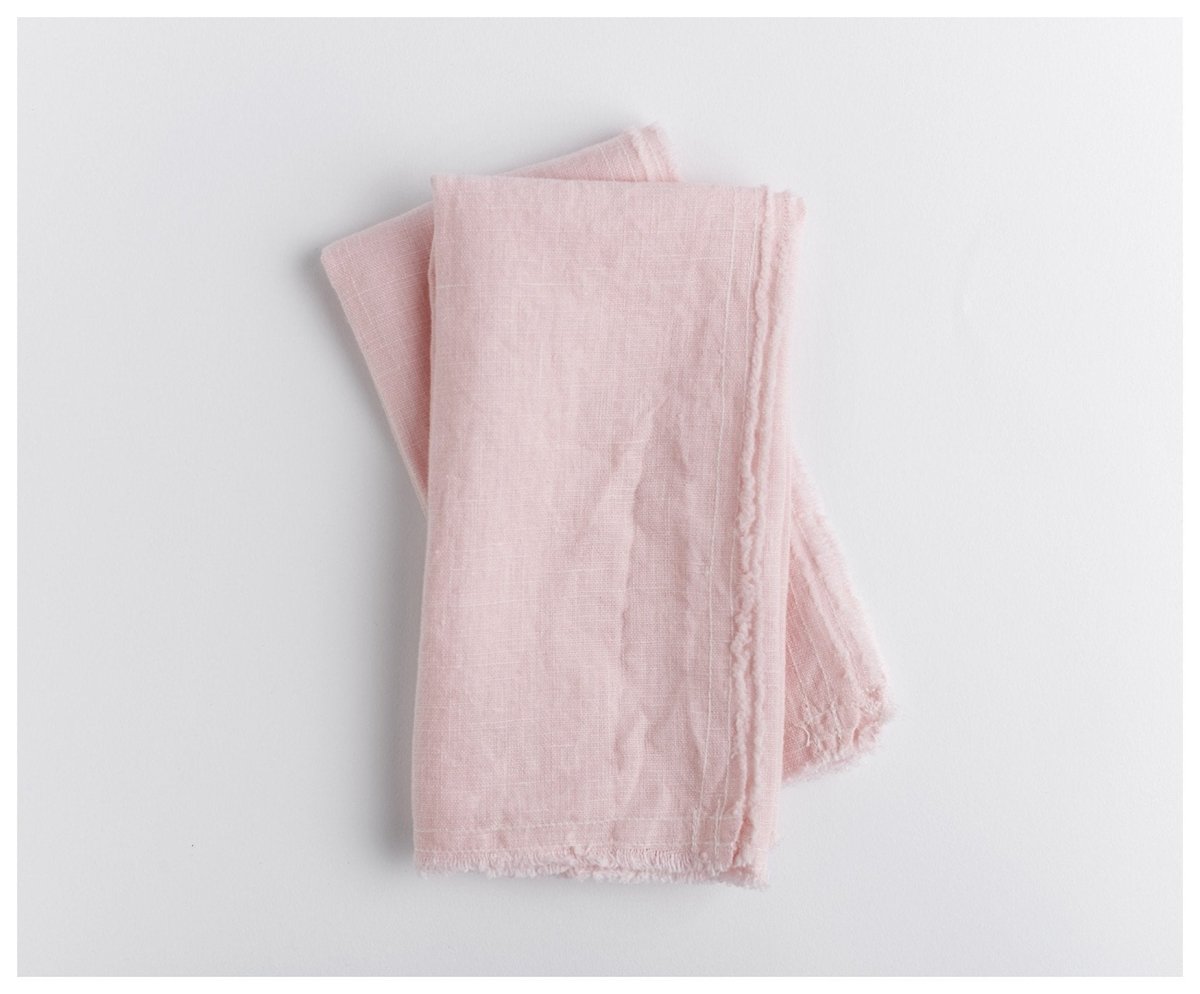 Wild Linen Napkins- Light Pink - celina mancurti - napkins - -set of 2